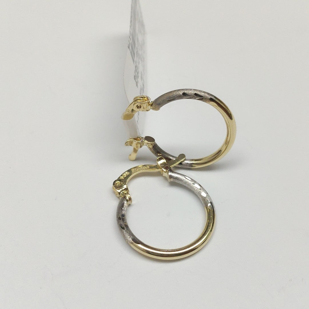 ARETES ARRACADAS COMBINADAS 14K 1.2 GR (NUEVO)