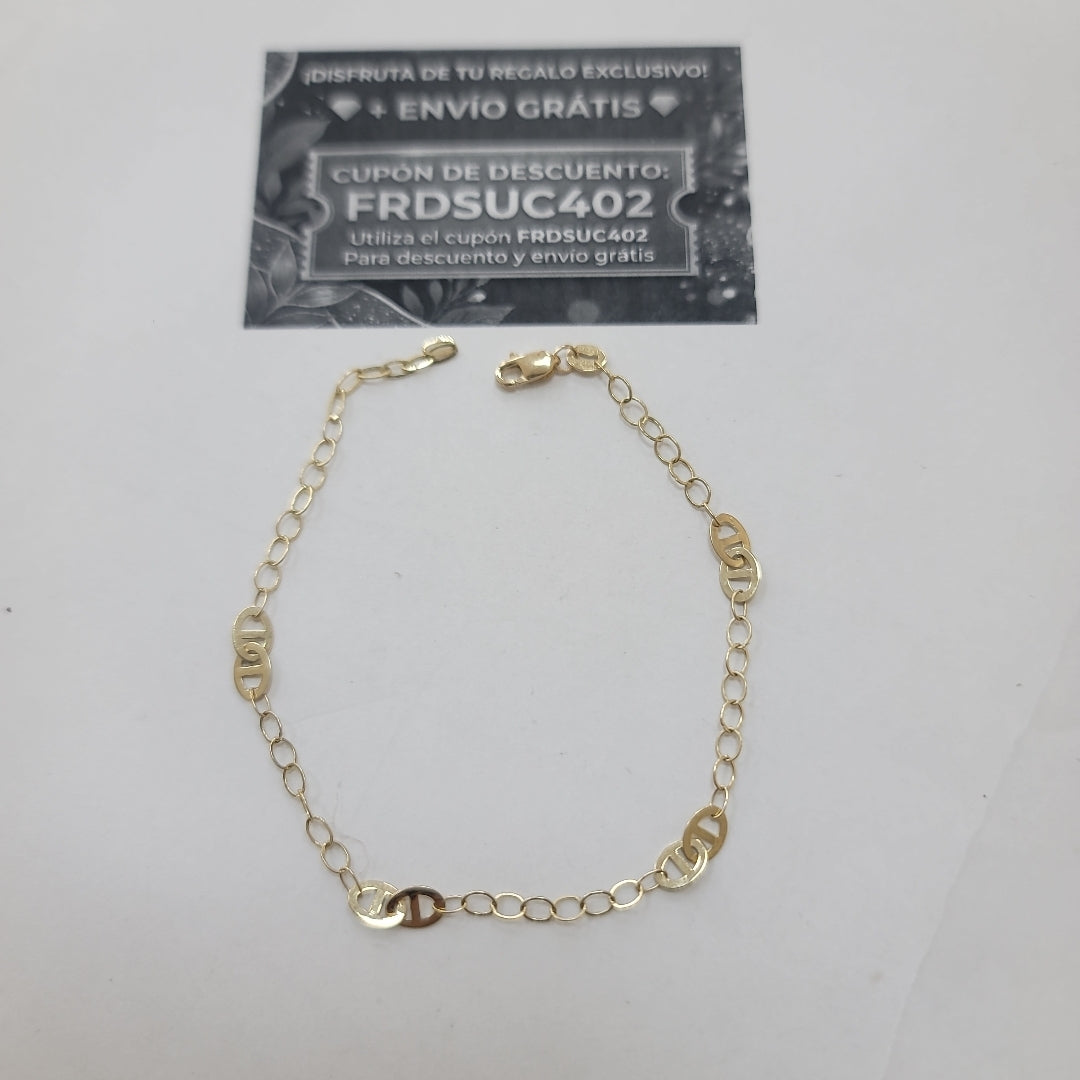 PULSERA ESPECIAL 14K 21 CM 1.8 GR (NUEVO)