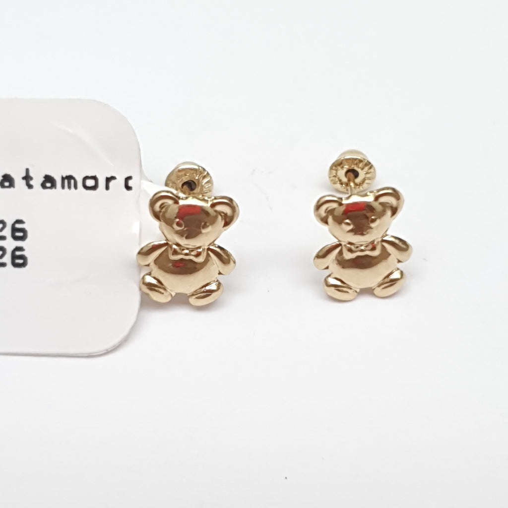 BROQUELES BROQUEL FIG OSO 14K 0.2592 GR (NUEVO)
