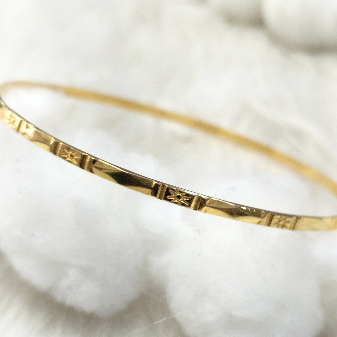 PULSERA RIGIDA ORO 14 K 3.3 GRMS (SEMINUEVO)