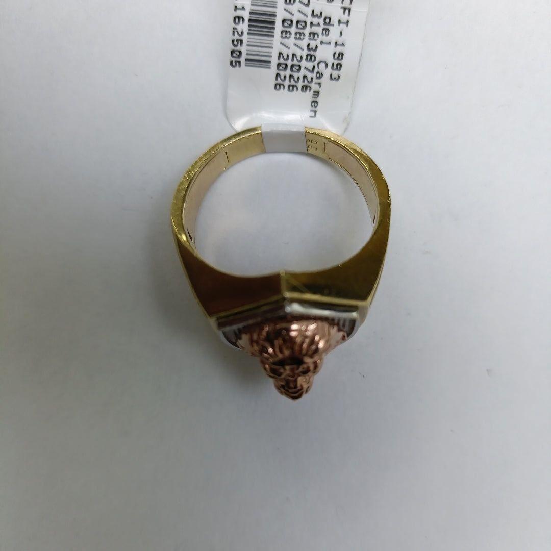 ANILLO ORO COMBINADO 10 K 8.4 GRMS (SEMINUEVO)
