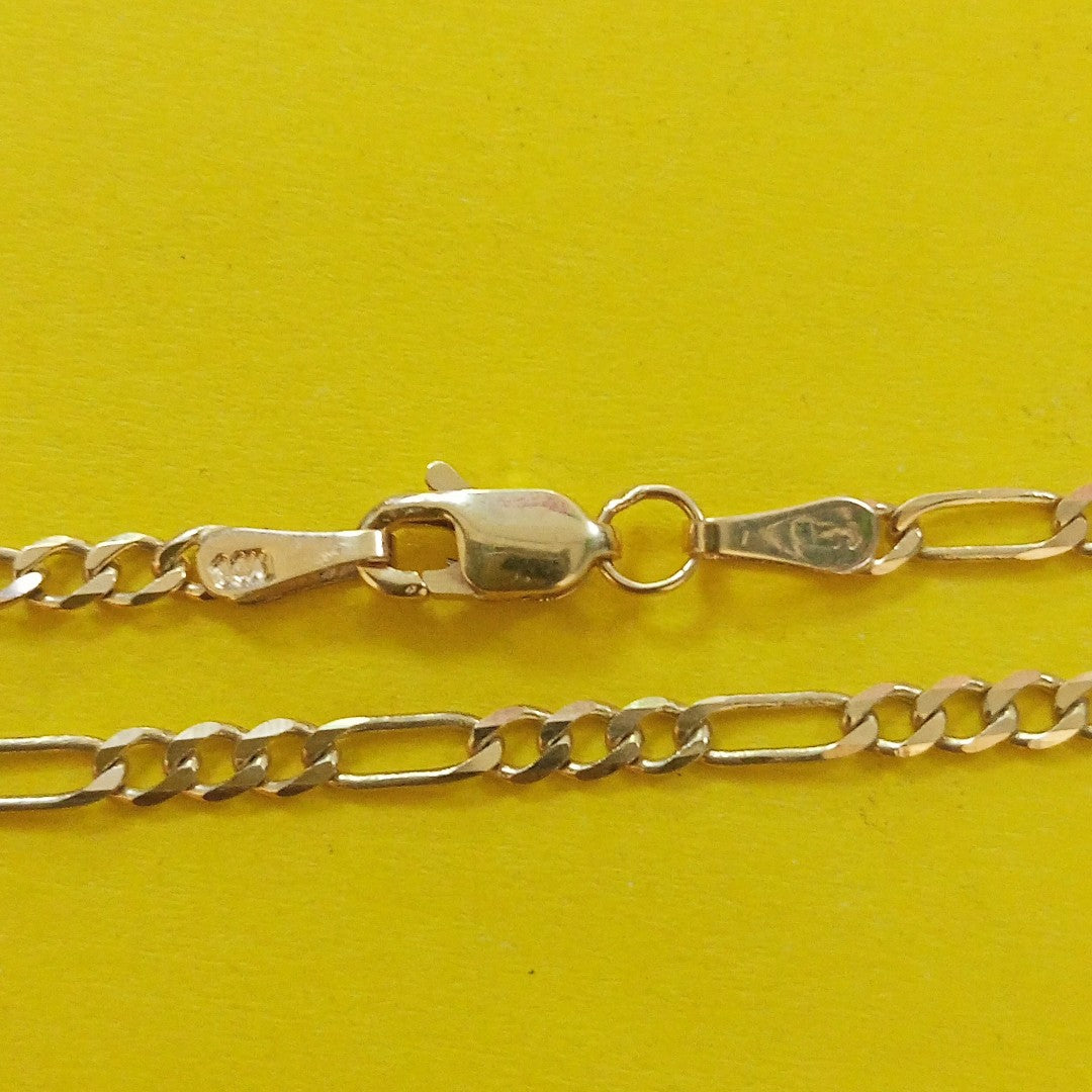PULSERA TEJIDO 3X1 14K 21 CM 2.3 GR (NUEVO)