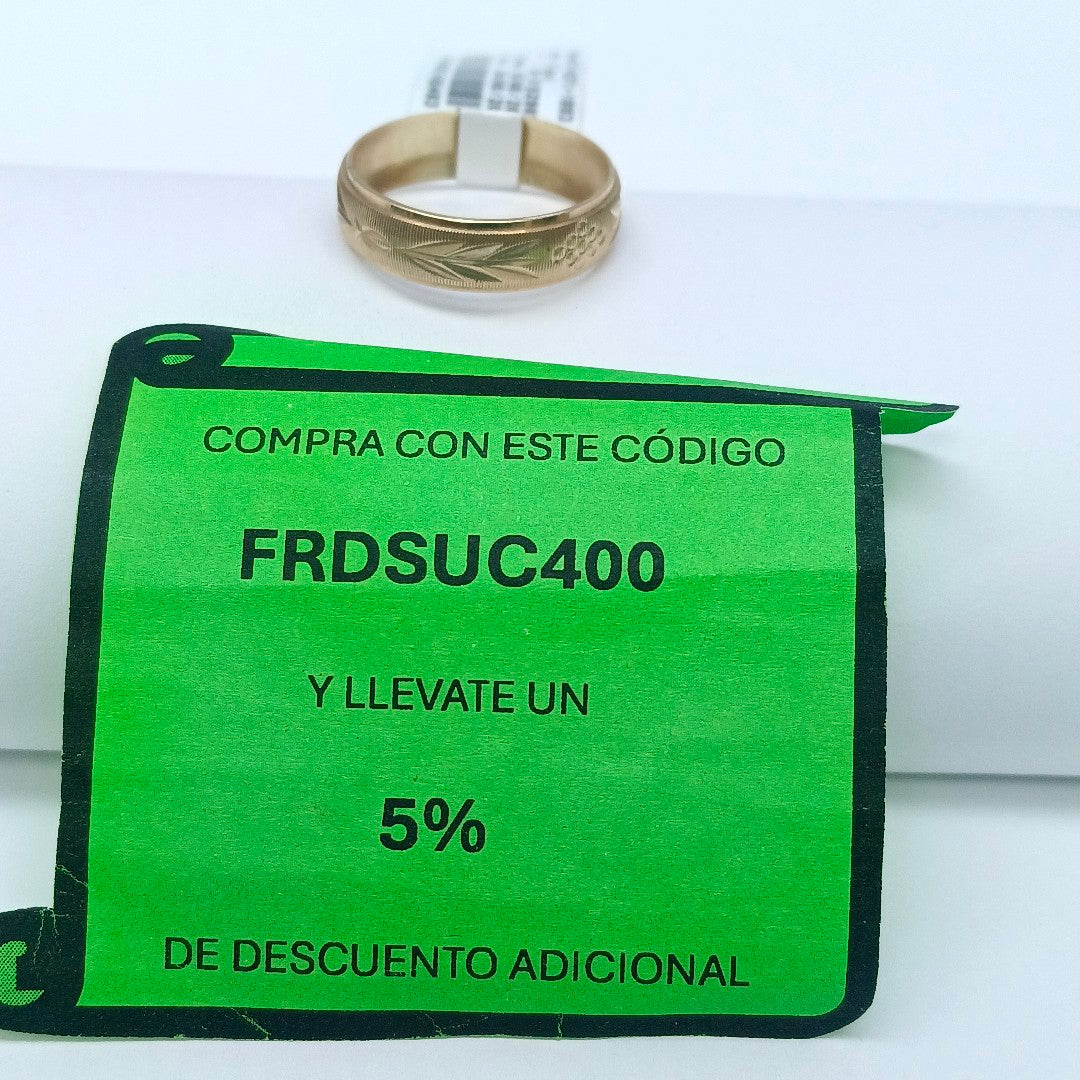 ARGOLLA ORO 8 K 1.9 GRMS (SEMINUEVO)