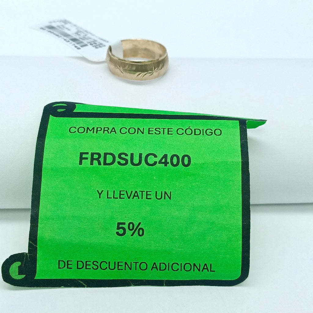 ARGOLLA ORO 10 K 1.7 GRMS (SEMINUEVO)