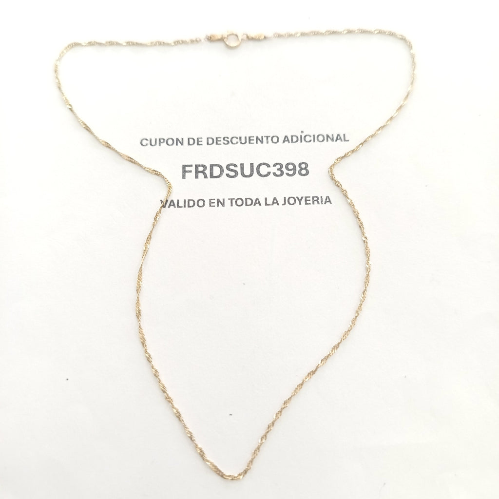 CADENA ORO 14 K 1,30 GRMS (SEMINUEVO)