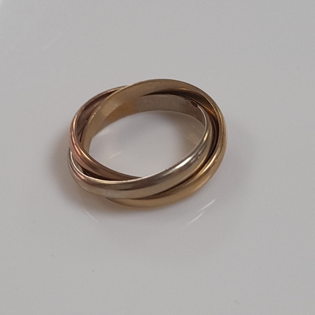 ANILLITO ORO COMBINADO 14 K 2,00 GRMS (SEMINUEVO)