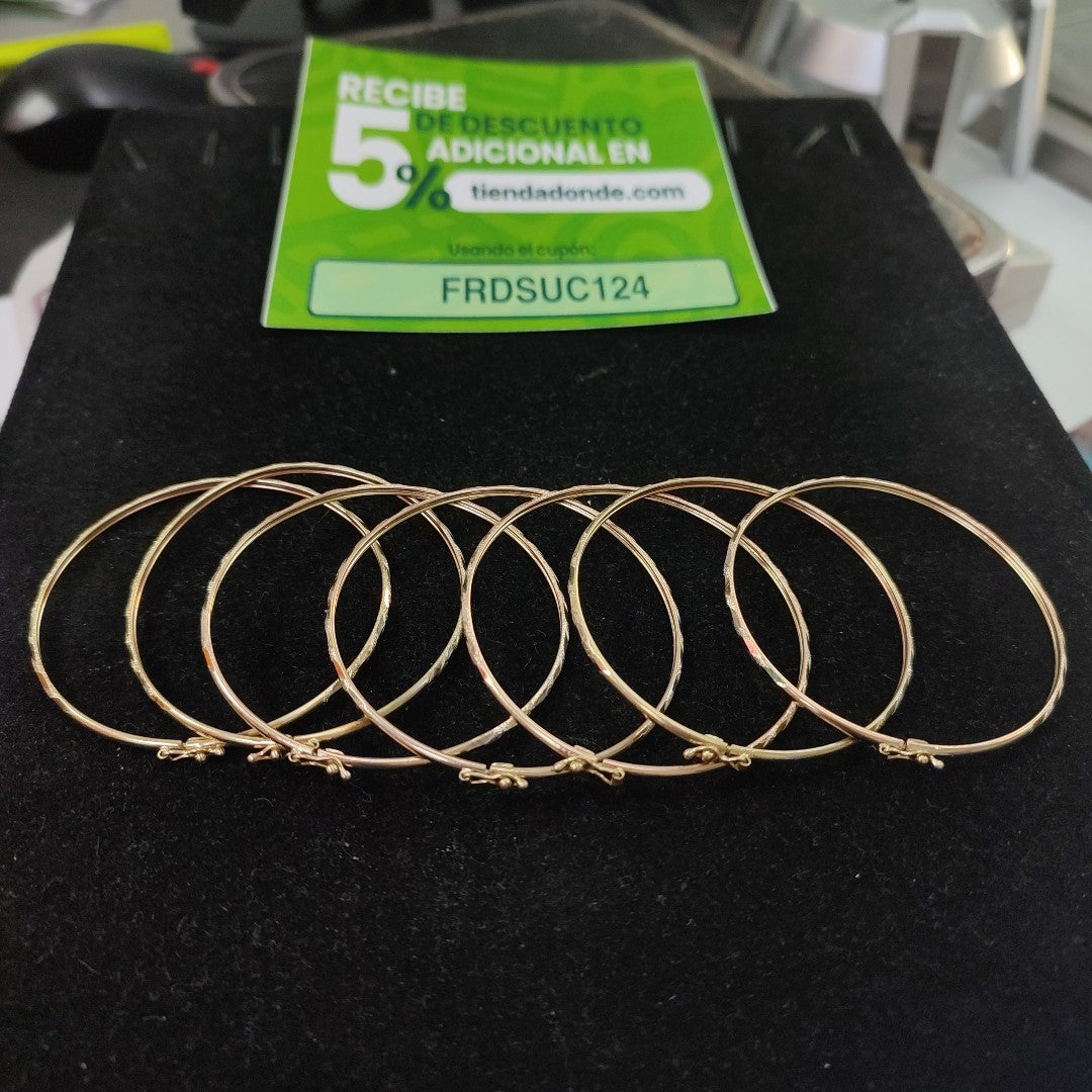 SEMANARIO DE PULSERAS ORO 14 K 16.4 GRMS (SEMINUEVO)