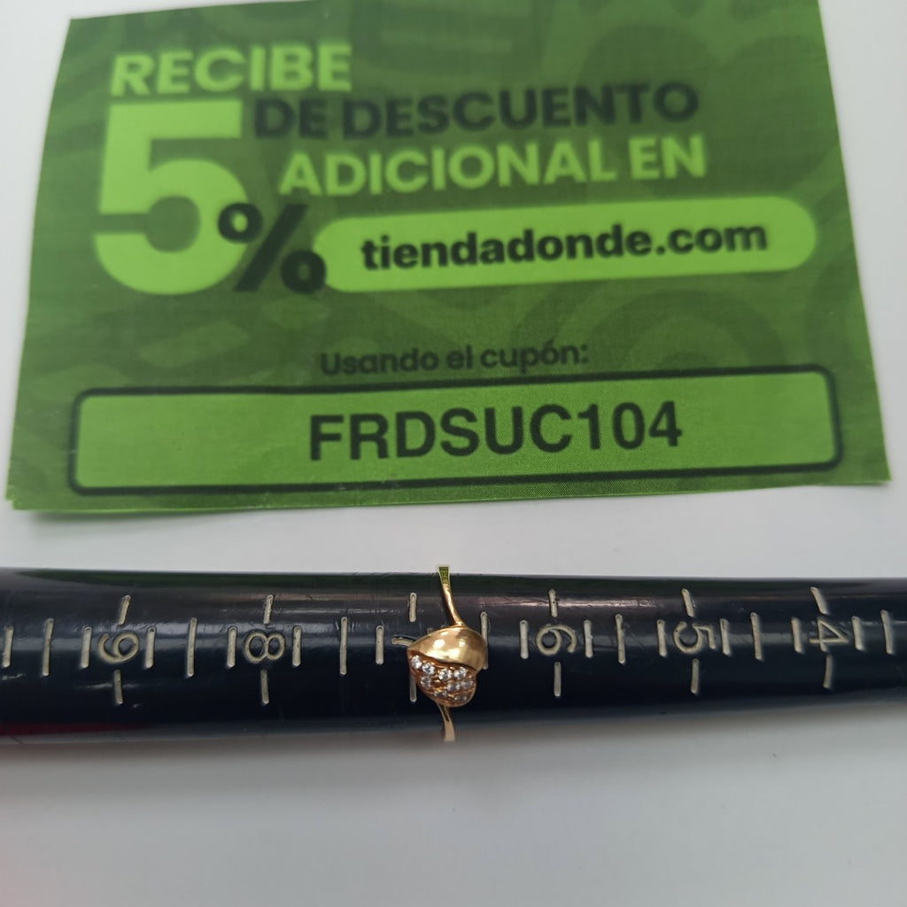 ANILLO ORO 14 K 2,00 GRMS (SEMINUEVO)