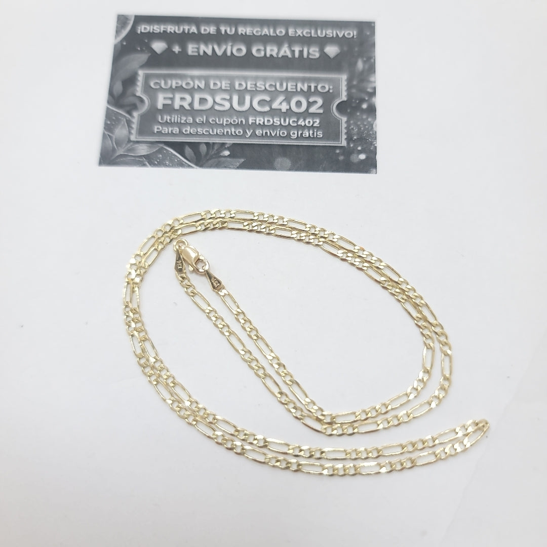 CADENA 3X1 14K 55 CM 4.9 GR (NUEVO)