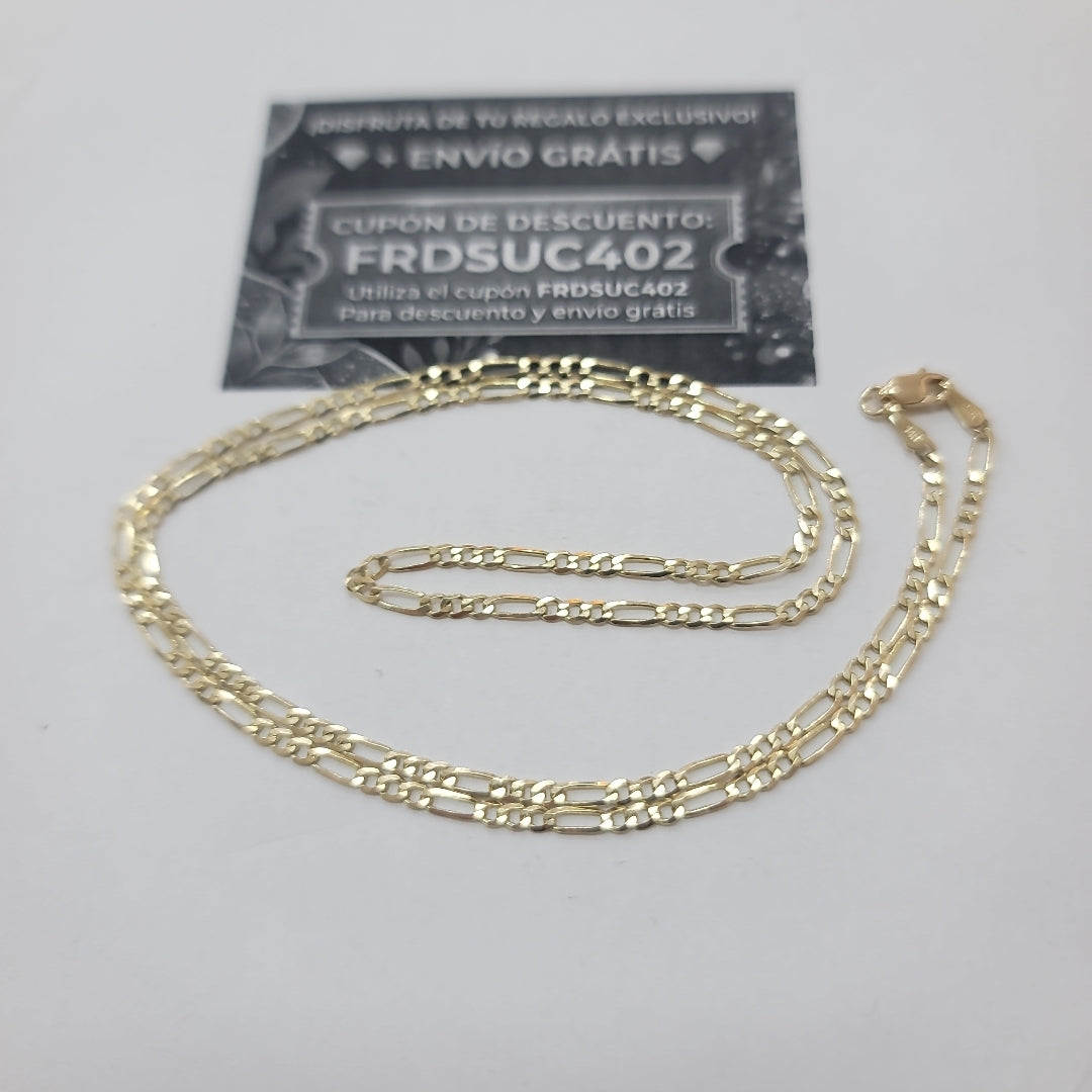 CADENA 3X1 14K 55 CM 4.9 GR (NUEVO)