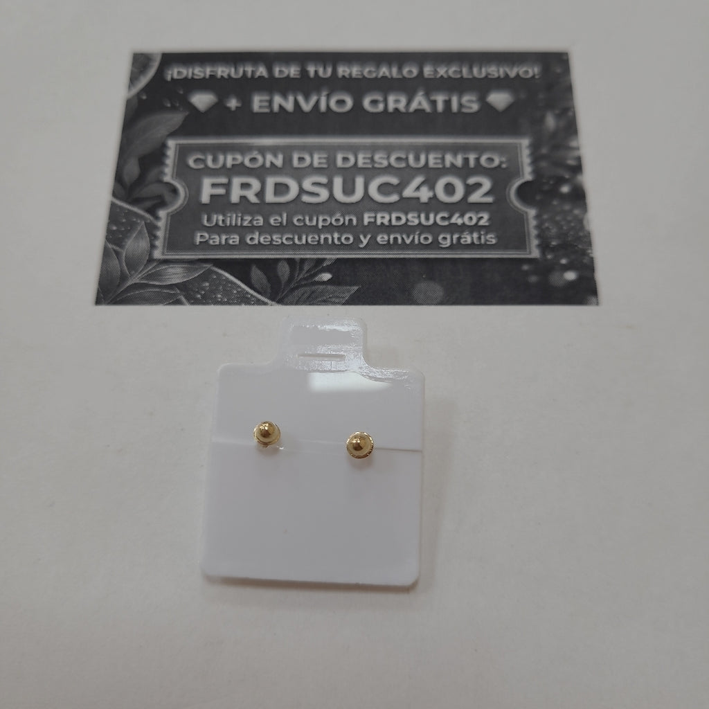 BROQUELES BROQUEL FIG OSO 14K 0.2592 GR (NUEVO)