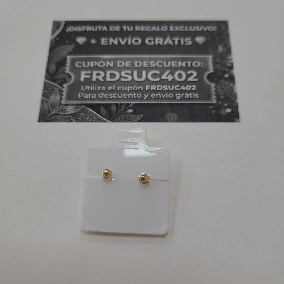 BROQUELES BROQUEL FIG OSO 14K 0.2592 GR (NUEVO)