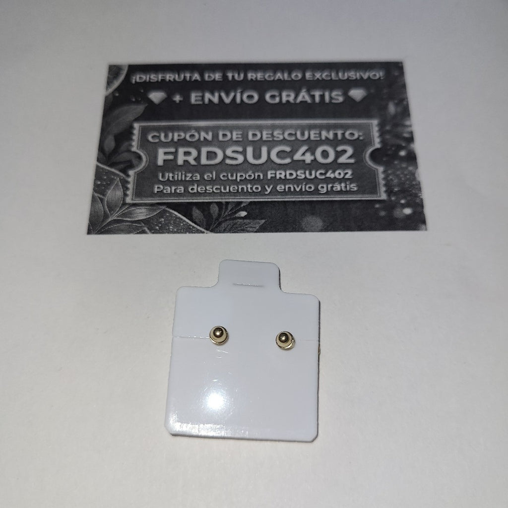 BROQUELES BROQUEL FIG FLOR C CIRCONIA 14K 0.2581 GR (NUEVO)