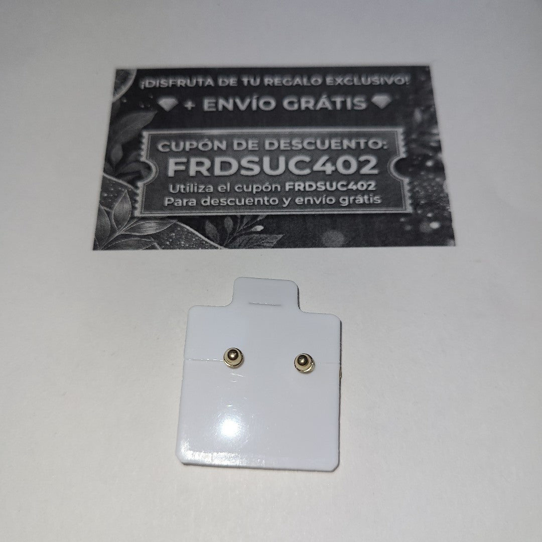 BROQUELES BROQUEL FIG FLOR C CIRCONIA 14K 0.2581 GR (NUEVO)