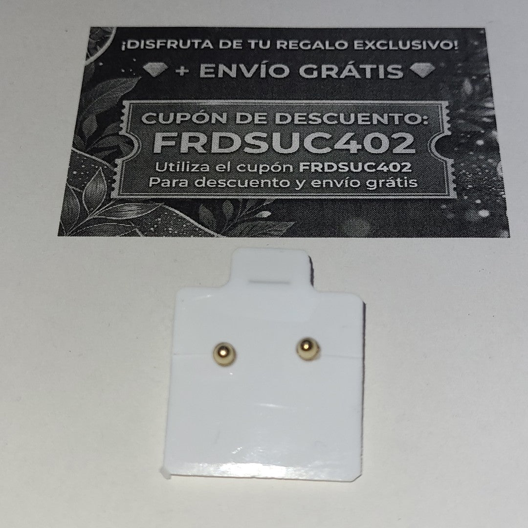 BROQUELES BROQUEL C CIRCONIA 14K 0.27 GR (NUEVO)