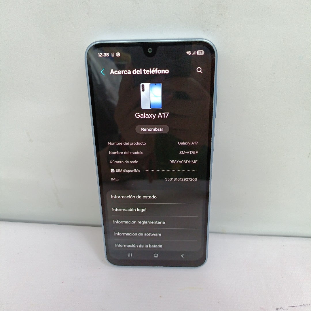 CELULAR SAMSUNG GALAXY A17 SM-A175F (2025) 128 GB 4 GB RAM (SEMINUEVO)