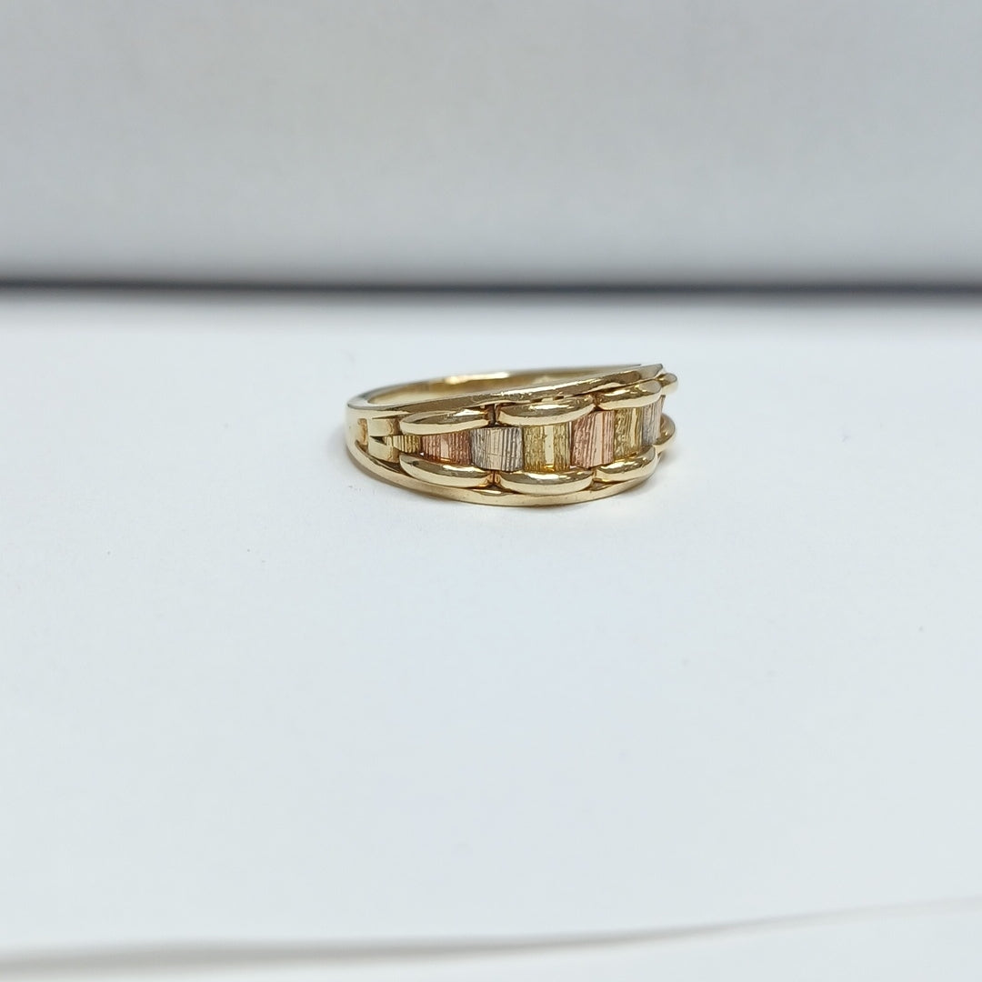 ANILLITO ORO COMBINADO 14 K 3,90 GRMS (SEMINUEVO)