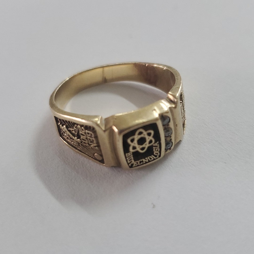 ANILLO DE GRADUACIÓN ORO 8 K 4,50 GRMS (SEMINUEVO)