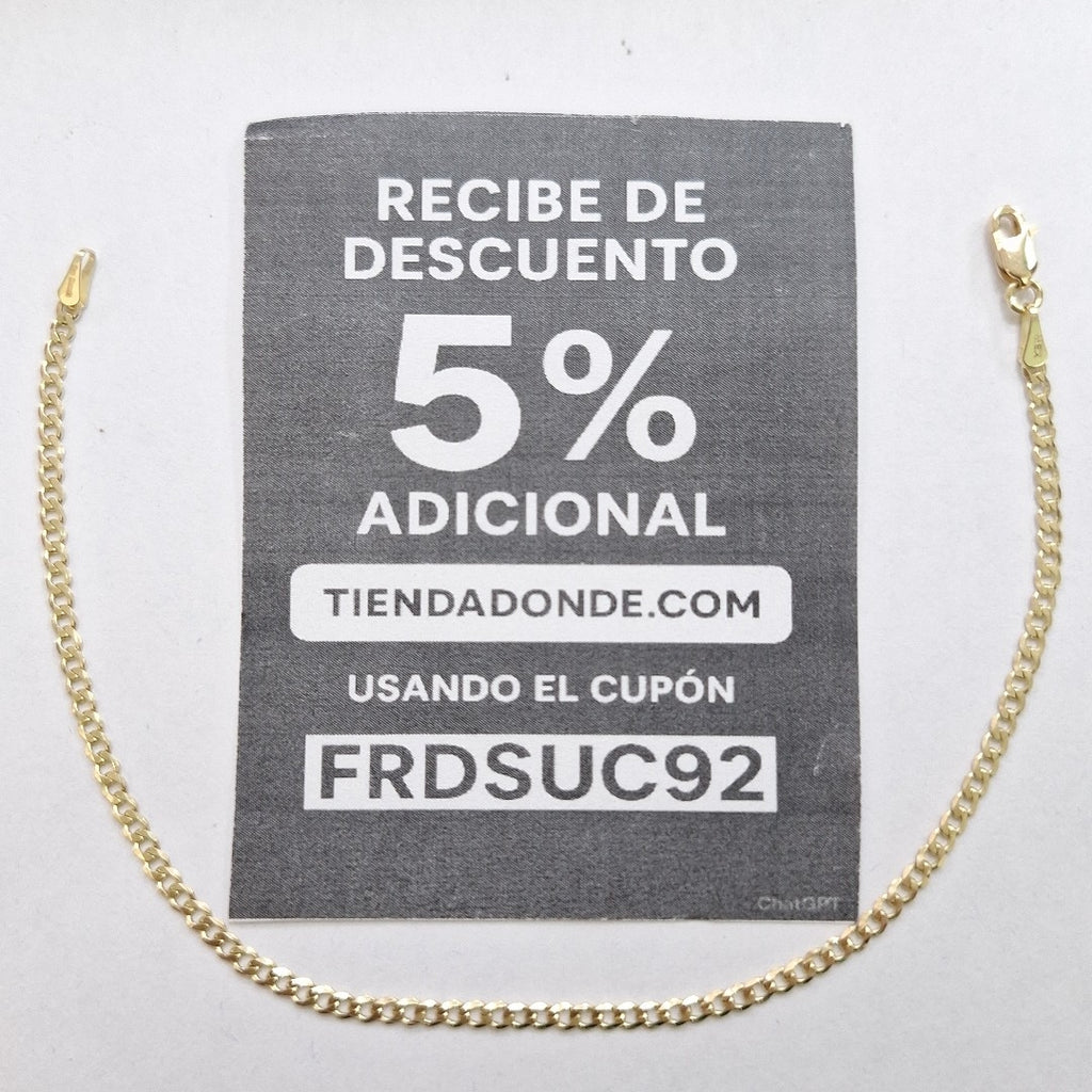 PULSERA BARBADA 14K 21 CM 2.3 GR (NUEVO)