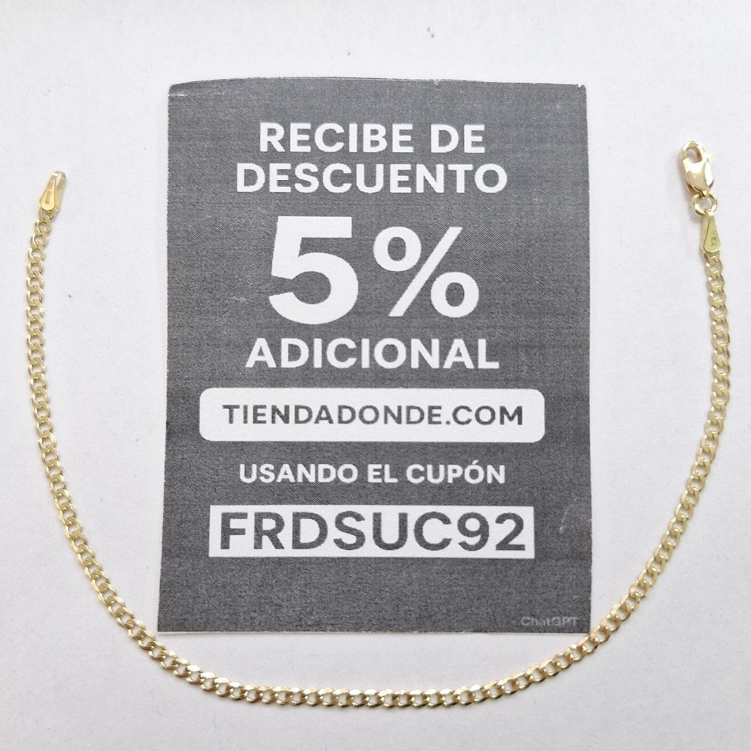 PULSERA BARBADA 14K 21 CM 2.3 GR (NUEVO)