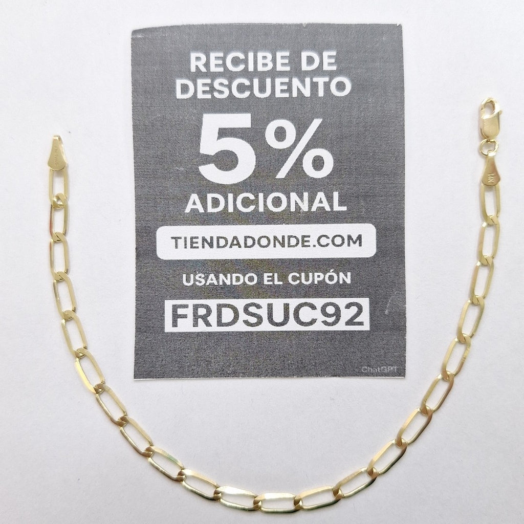 PULSERA ESLABON 14K 21 CM 4.1 GR (NUEVO)