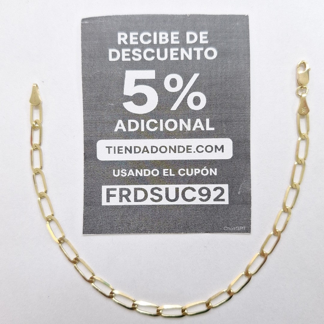 PULSERA ESLABON 14K 21 CM 4.1 GR (NUEVO)