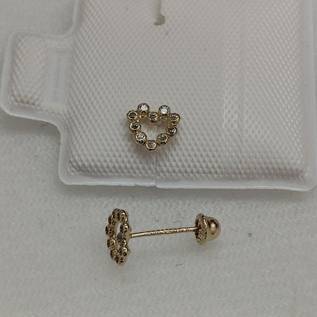BROQUELES BROQUEL FIG CORAZON 14K 0.23 GR (NUEVO)