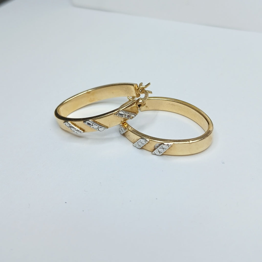 ARRACADAS PAR ORO,RODIADO 14 K 2,50 GRMS (SEMINUEVO)