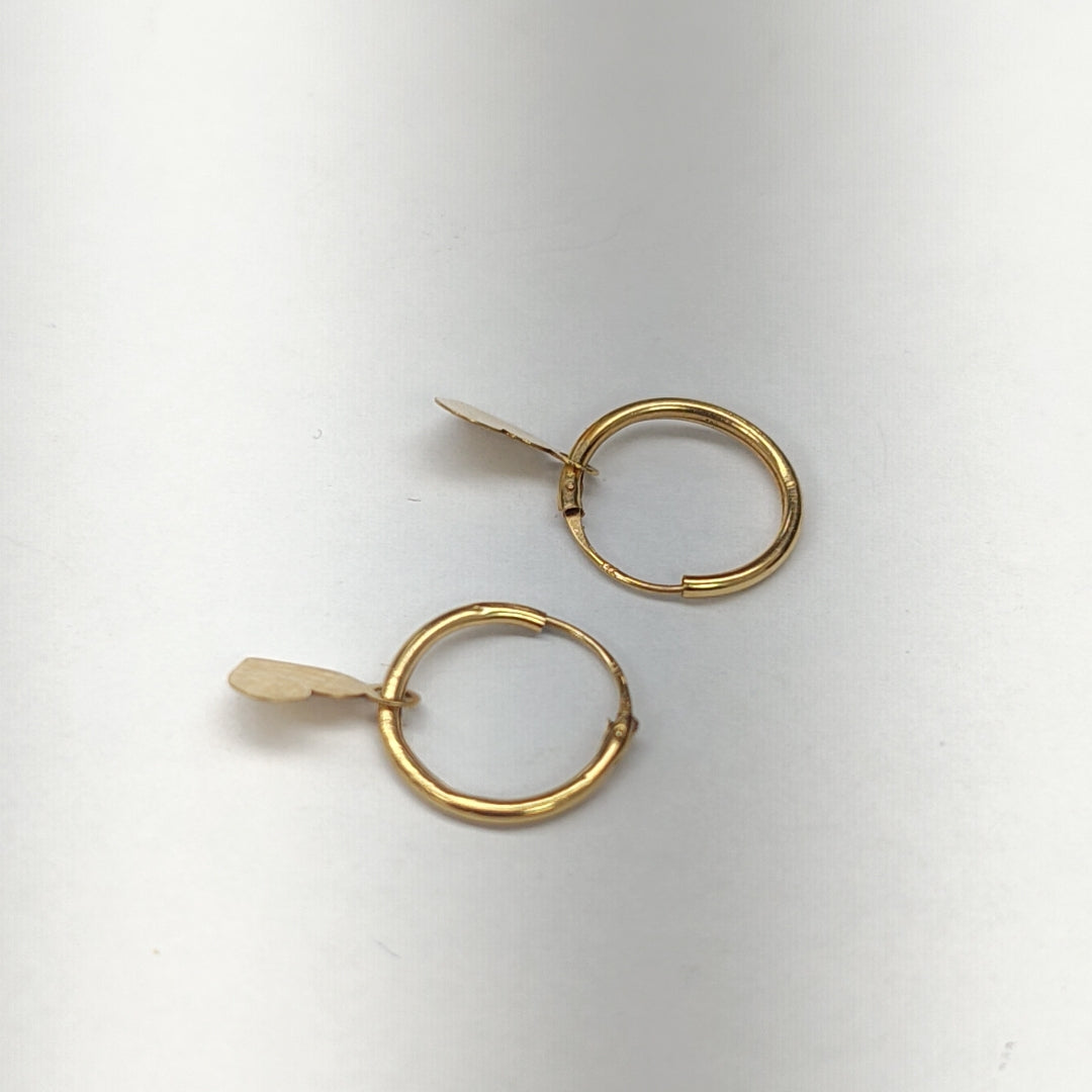 ARRACADAS PAR ORO 14 K 0,50 GRMS (SEMINUEVO)
