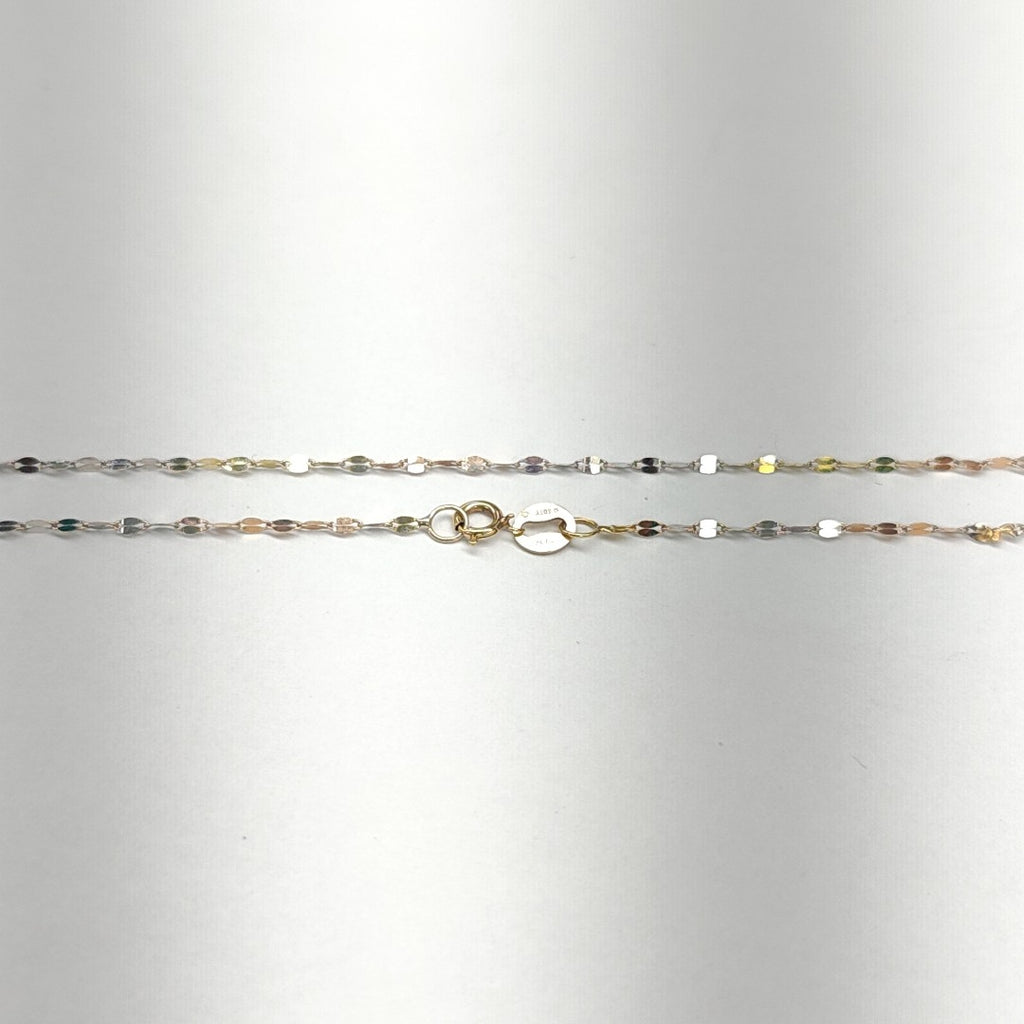 CADENA ORO COMBINADO 14 K 0.6 GRMS (SEMINUEVO)