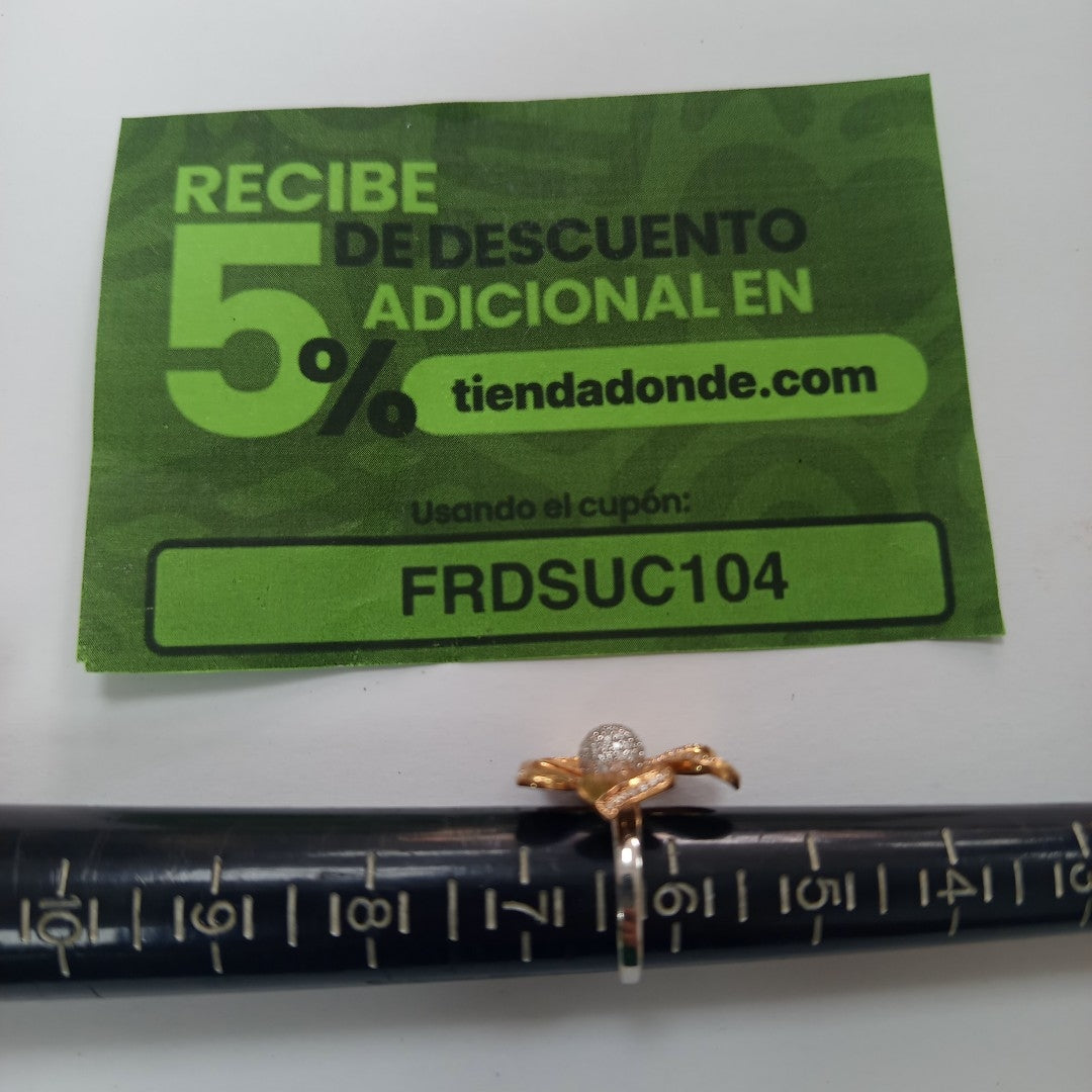 ANILLO ORO COMBINADO 18 K 9,10 GRMS (SEMINUEVO)