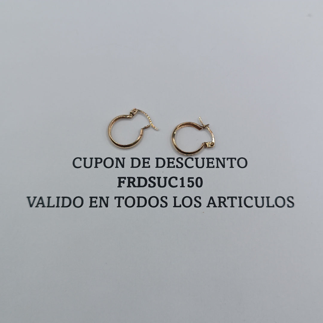 ARETES PAR ORO 10 K 0,90 GRMS (SEMINUEVO)