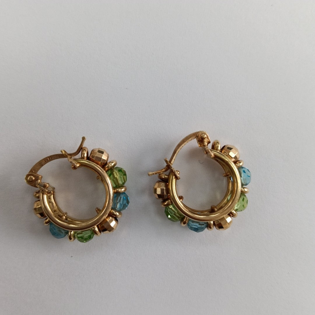 ARRACADAS PAR ORO 14 K 5.2 GRMS (SEMINUEVO)