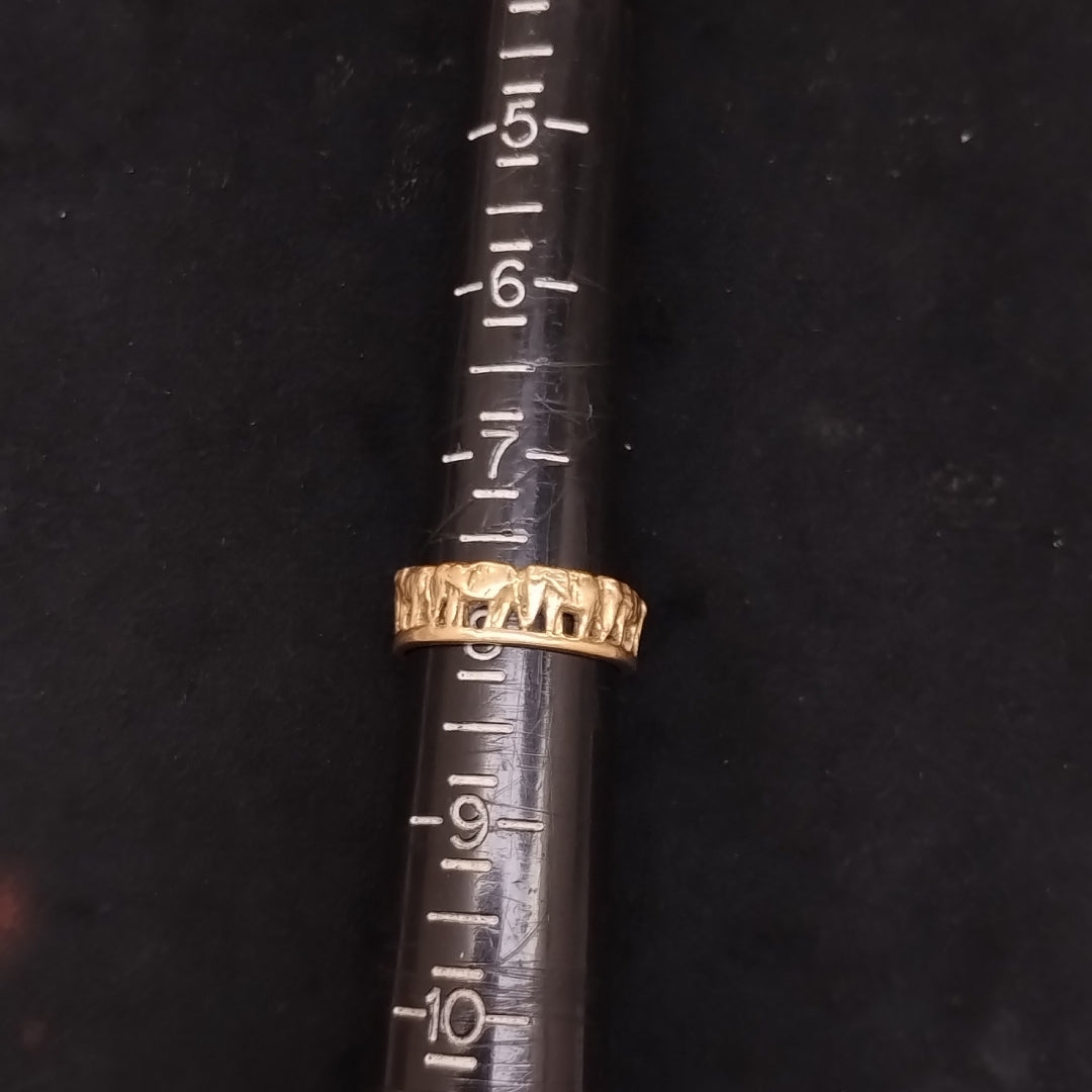 ARGOLLA DE LA SUERTE ORO 14 K 6.7 GRMS (SEMINUEVO)