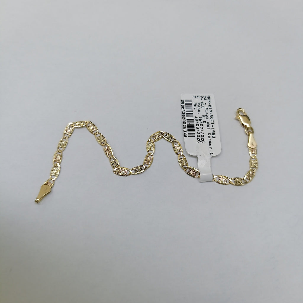 PULSERA GUCHI 14K 18 CM 3.1 GR (NUEVO)