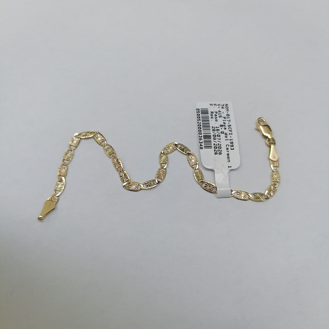 PULSERA GUCHI 14K 18 CM 3.1 GR (NUEVO)
