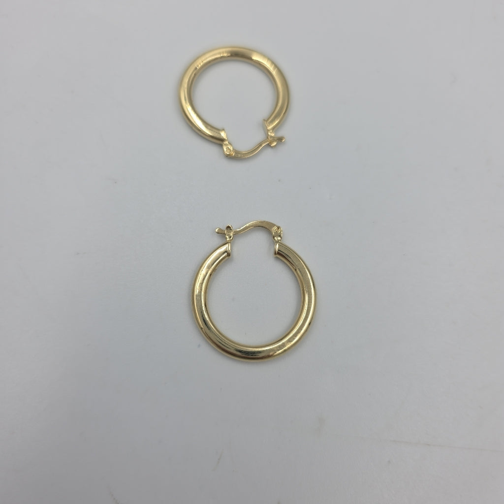 ARETES TEJIDO ARRACADA LISA 14K 2.1 GR (NUEVO)