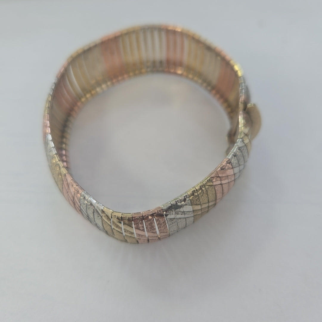 PULSERA ORO COMBINADO 10 K 22.7 GRMS (SEMINUEVO)