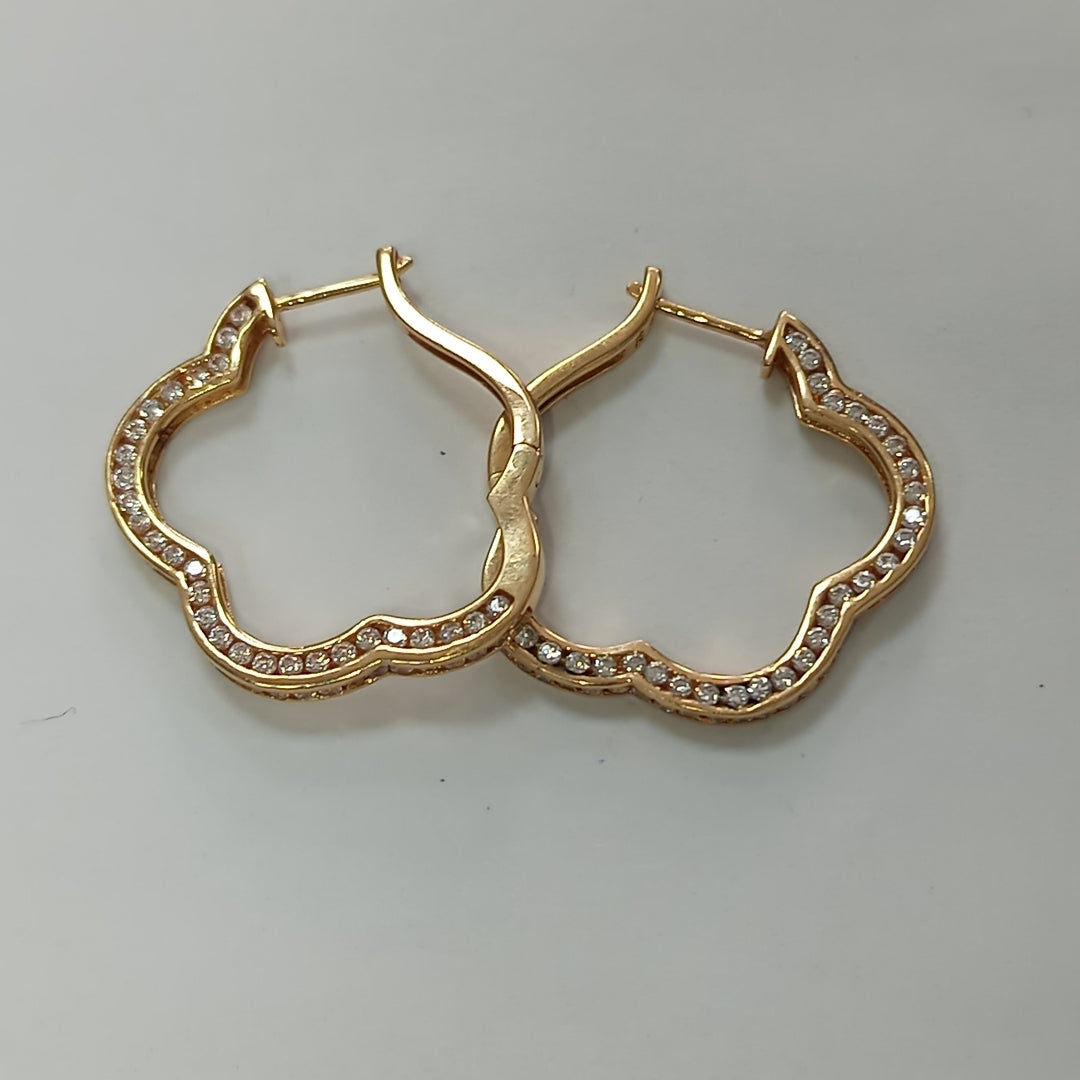ARRACADAS PAR ORO 14 K 7,90 GRMS (SEMINUEVO)
