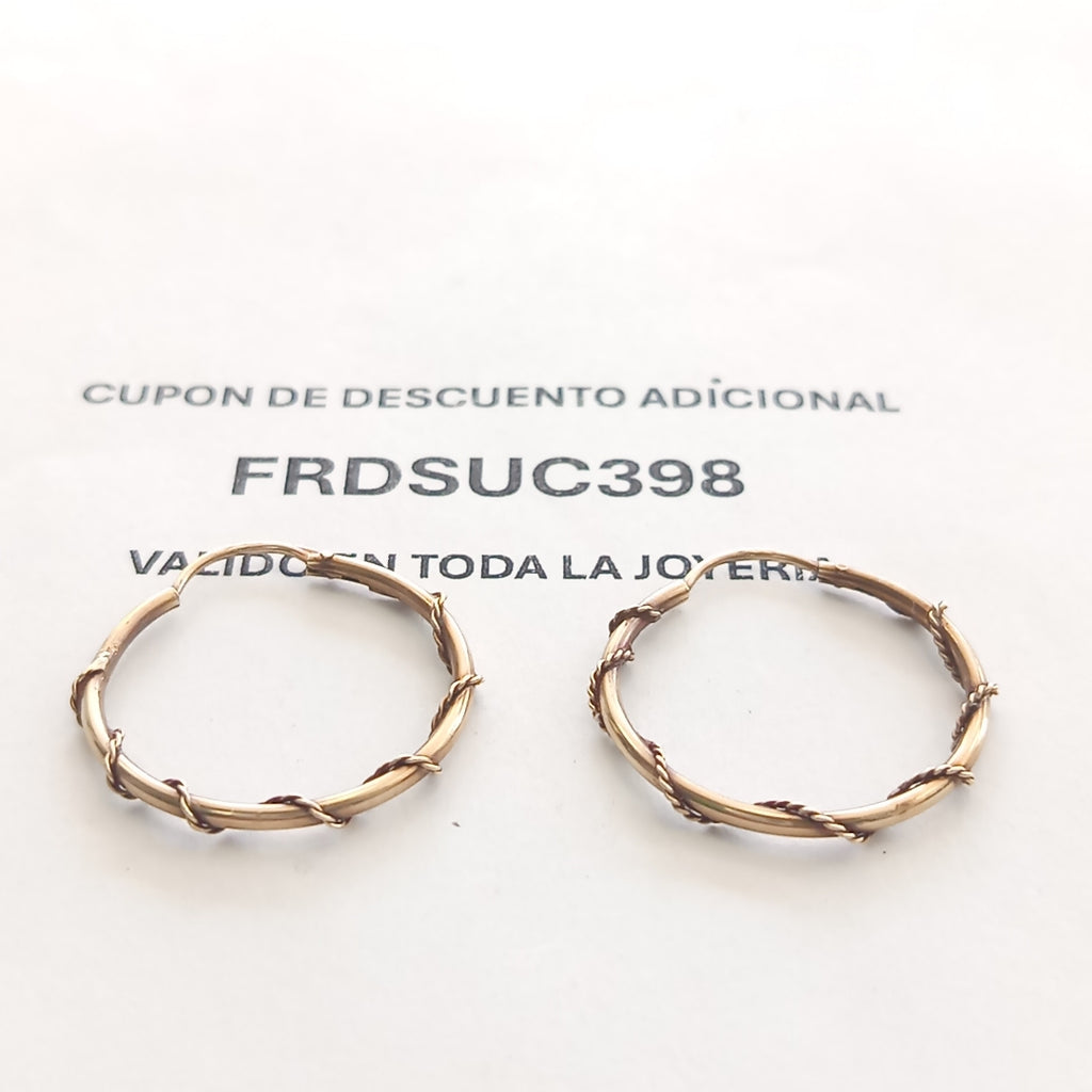 ARRACADAS PAR ORO 10 K 1.9 GRMS (SEMINUEVO)