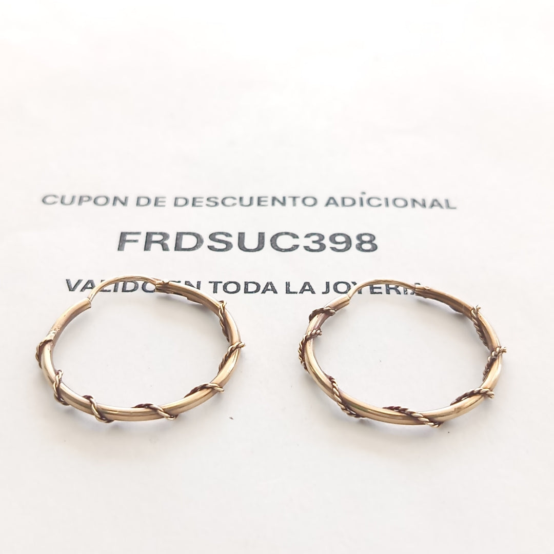 ARRACADAS PAR ORO 10 K 1.9 GRMS (SEMINUEVO)