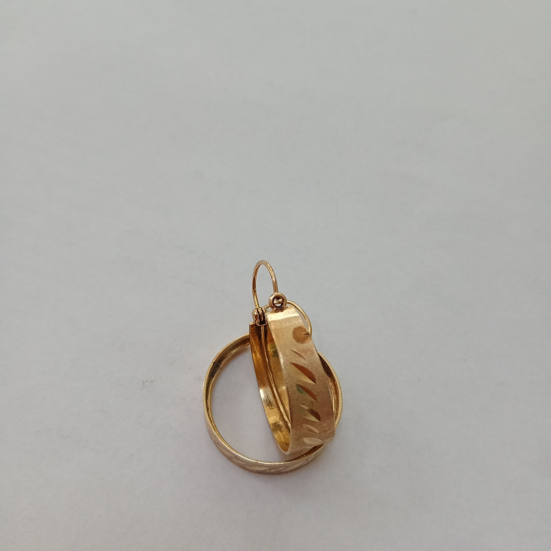 ARRACADAS PAR ORO 14 K 4,70 GRMS (SEMINUEVO)