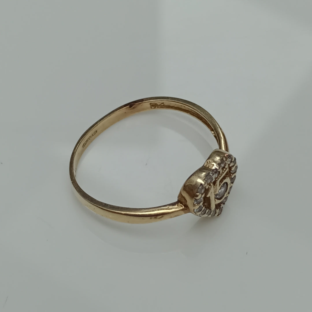 ANILLO ORO 10 K 1,70 GRMS (SEMINUEVO)