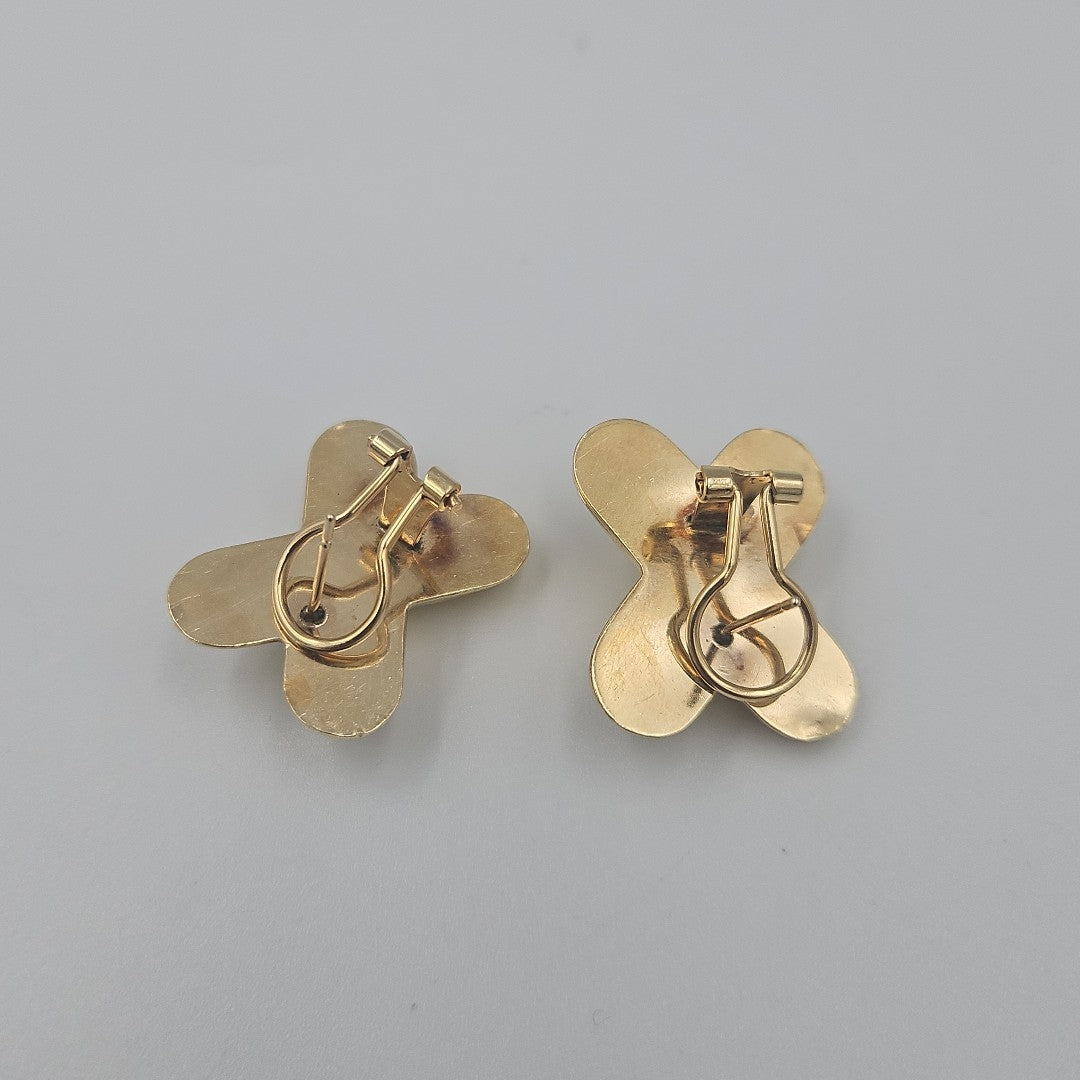 ARETES PAR ORO 14 K 7,70 GRMS (SEMINUEVO)