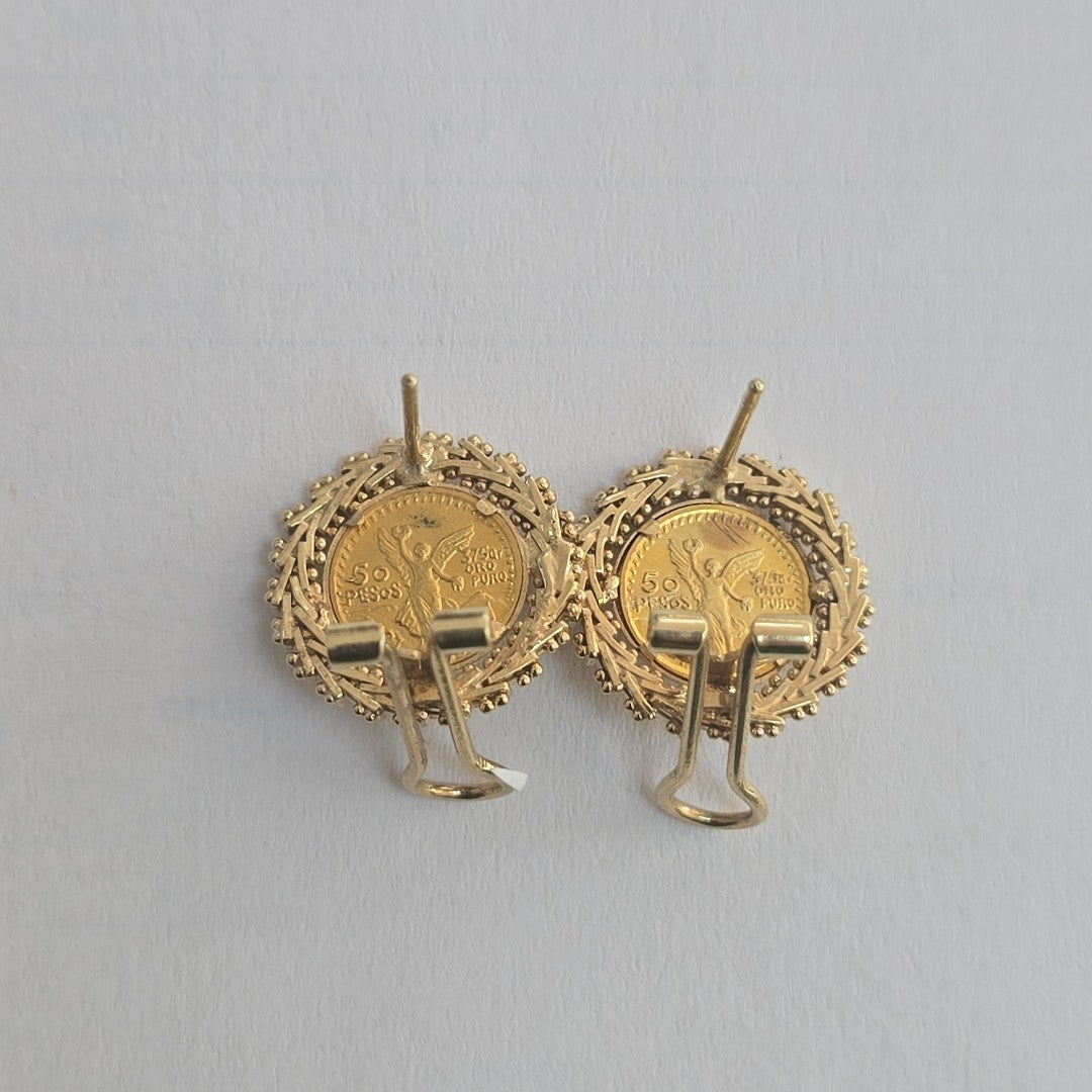 ARETES PAR ORO 14 K 5.4 GRMS (SEMINUEVO)