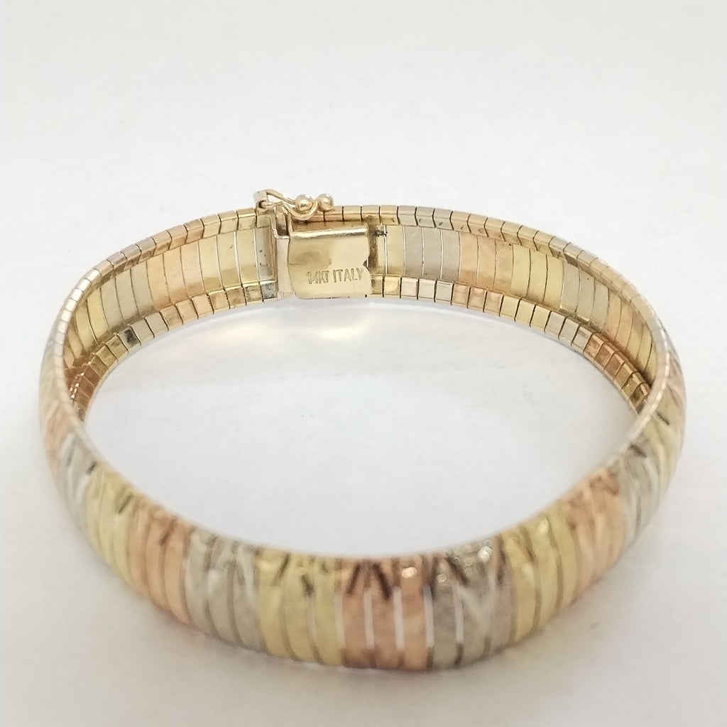 PULSERA RIGIDA ORO 14 K 23.4 GRMS (SEMINUEVO)