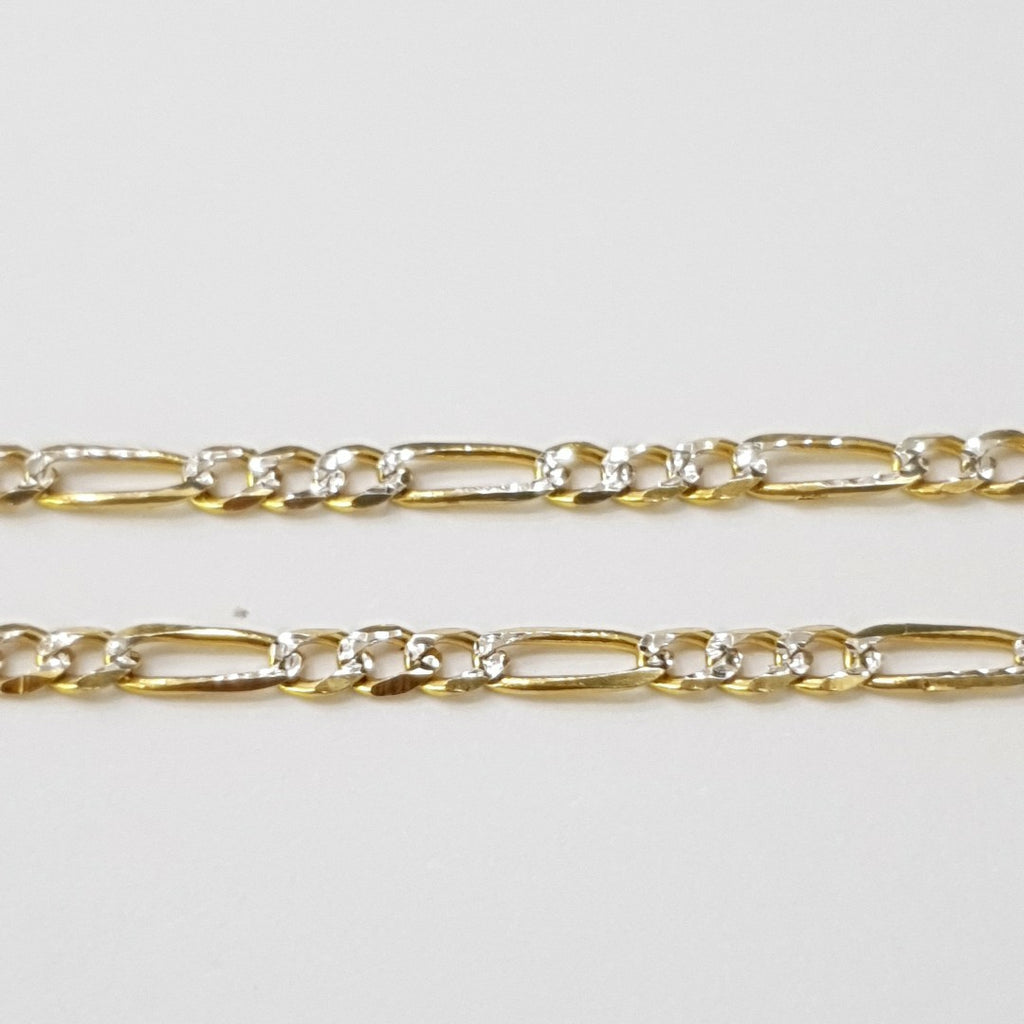 CADENA 3X1 DIAMANTADA 14K 60 CM 5.4 GR (NUEVO)