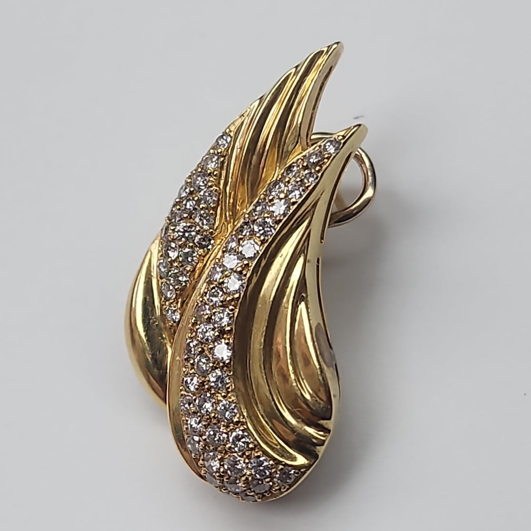 ARETES PAR ORO 14 K 14,80 GRMS (SEMINUEVO)