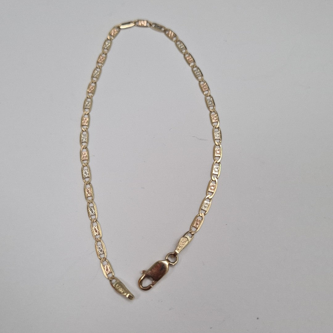 PULSERA ORO,ORO COMBINADO 10 K 1,90 GRMS (SEMINUEVO)