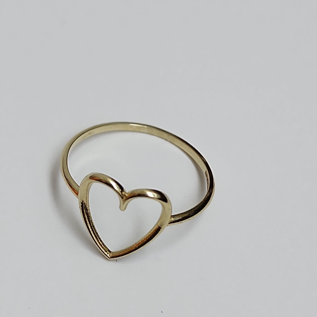 ANILLOS ANILLITO FIG CORAZON 10K TALLA 7 0.8 GR (NUEVO)